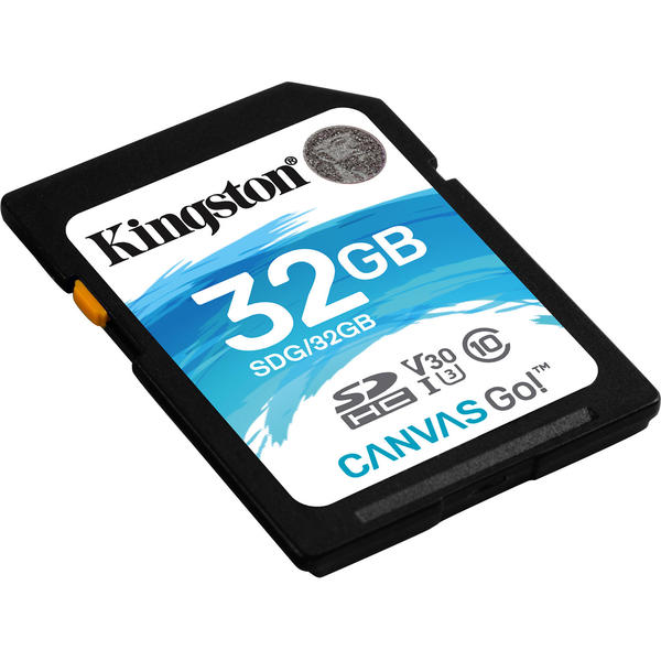 Card Memorie Kingston Canvas Go! SDHC, 32GB, Clasa 10, UHS-I U3