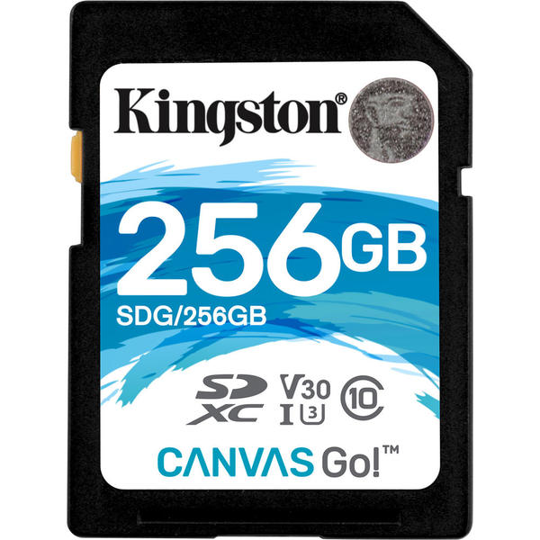 Card Memorie Kingston Canvas Go! SDXC, 256GB, Clasa 10, UHS-I U3