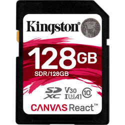 Card Memorie Kingston Canvas React SDXC, 128GB, Clasa 10, UHS-I U3