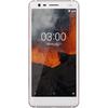 Smartphone Nokia 3.1 (2018), Dual SIM, 5.2'' IPS LCD Multitouch, Octa Core 1.5GHz + 1.0GHz, 2GB RAM, 16GB, 13MP, 4G, White/Iron