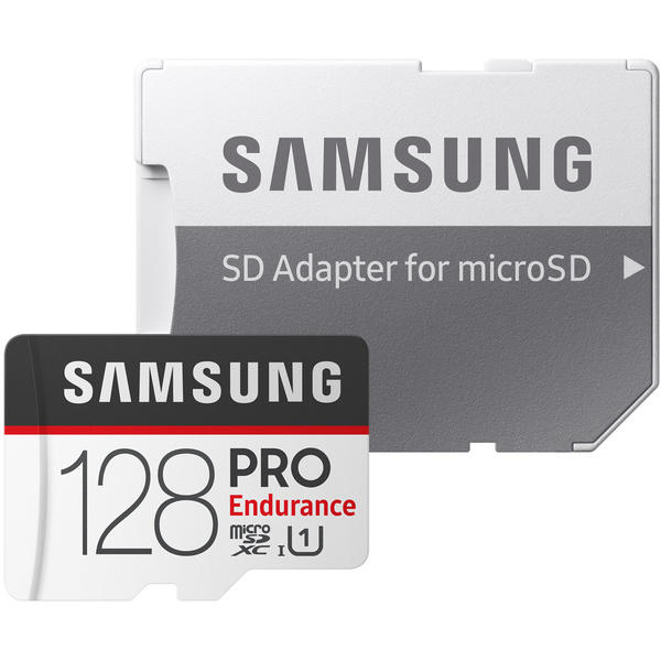 Samsung PRO Endurance Micro SDXC, 128GB, Clasa 10, UHS-I U1 + Adaptor SD