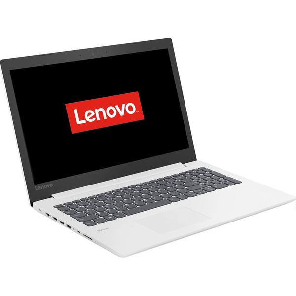 Laptop Lenovo IdeaPad 330-15IKBR, 15.6" HD, Core i3-7020U 2.3GHz, 6GB DDR4, 256GB SSD, Intel HD 620, No ODD, FreeDOS, Alb