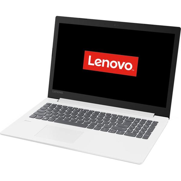 Laptop Lenovo IdeaPad 330-15IKBR, 15.6" HD, Core i3-7020U 2.3GHz, 6GB DDR4, 256GB SSD, Intel HD 620, No ODD, FreeDOS, Alb