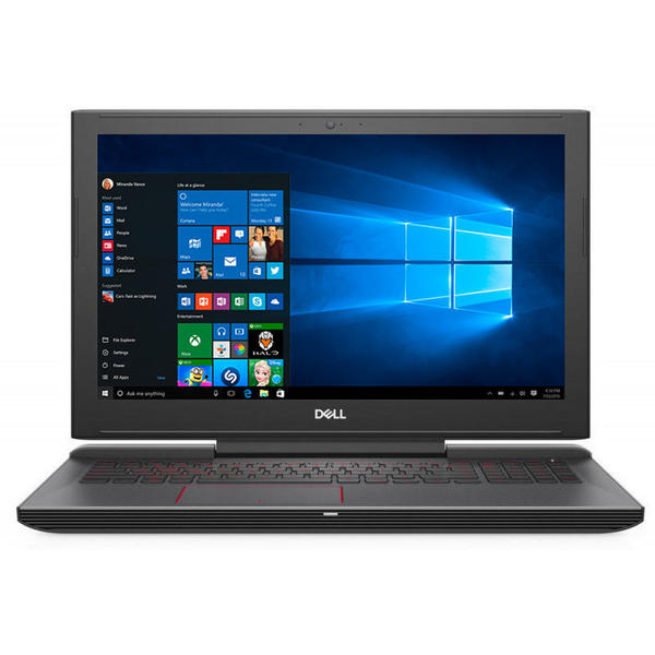 Laptop Dell G5 15 5587, 15.6'' UHD, Core i7-8750H 2.2GHz, 16GB DDR4, 1TB HDD + 512GB SSD, GeForce GTX 1060 6GB, Win 10 Home 64bit, Negru