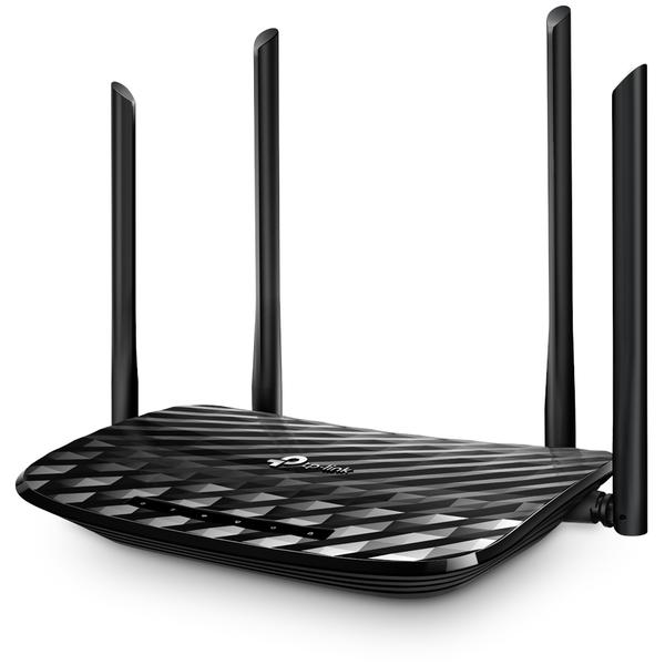 Router Wireless TP-LINK Archer C6, Gigabit, 802.11 a/b/g/n/ac, 1 x WAN, 4 x LAN, 300 + 867Mbps, Dual Band AC1200