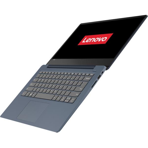 Laptop Lenovo IdeaPad 330S-14IKB, 14" FHD, Core i3-8130U pana la 3.4GHz, 8GB DDR4, 256GB SSD, Intel UHD 620, FreeDOS, Albastru