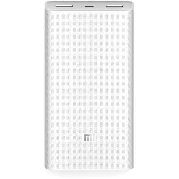 Baterie externa Xiaomi Mi Power Bank 2C, 20000 mAh, Alb