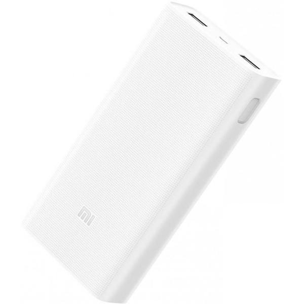 Baterie externa Xiaomi Mi Power Bank 2C, 20000 mAh, Alb