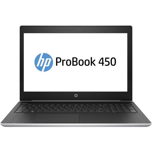Laptop HP ProBook 450 G5, 15.6'' FHD, Core i7-8550U 1.8GHz, 8GB DDR4, 1TB HDD + 256GB SSD, GeForce 930MX 2GB, FingerPrint Reader, Win 10 Pro 64bit, Argintiu