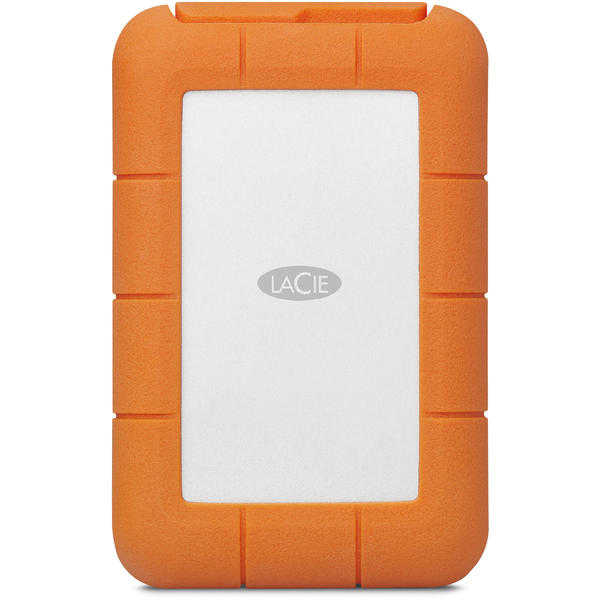 Hard Disk Extern Lacie Rugged RAID Pro, 4TB, USB Tip C, Argintiu/Portocaliu