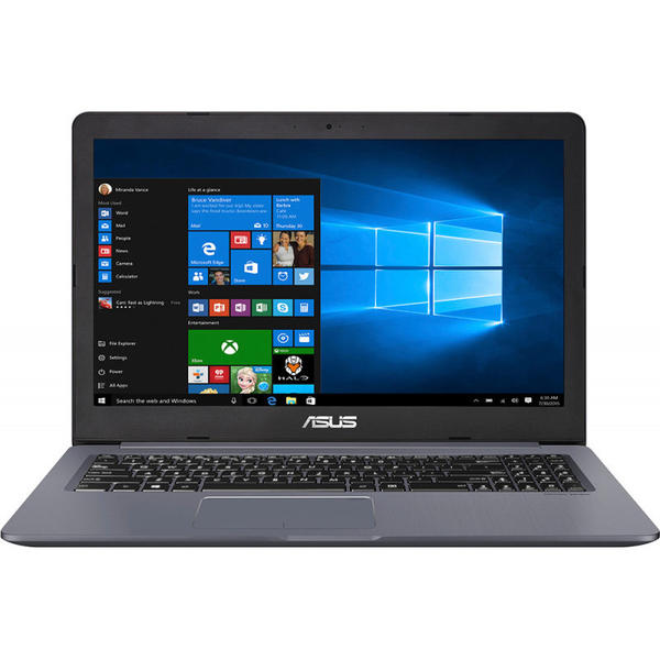 Laptop Asus VivoBook Pro 15 N580GD-E4123, 15.6'' FHD, Core i7-8750H 2.2GHz, 8GB DDR4, 1TB HDD + 128GB SSD, GeForce GTX 1050 4GB, FingerPrint Reader, Endless OS, Gri