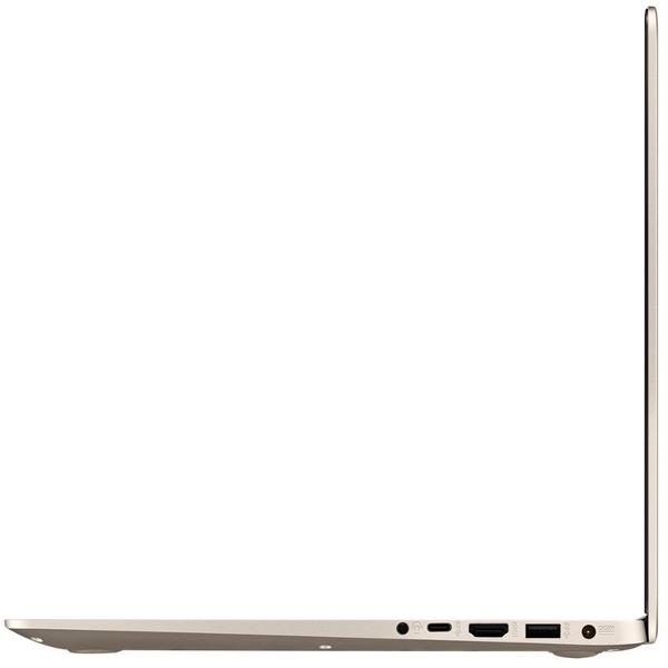Laptop Asus VivoBook S15 S510UF-BQ091, 15.6" FHD, Core i7-8550U 1.8GHz, 8GB DDR4, 1TB HDD, GeForce MX130 2GB, Endless OS, Auriu