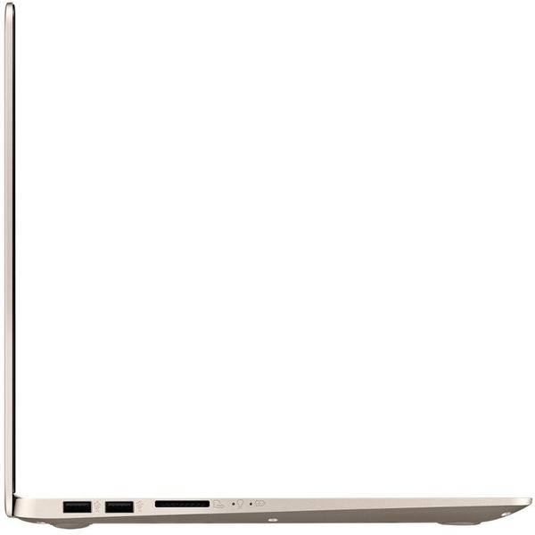 Laptop Asus VivoBook S15 S510UF-BQ091, 15.6" FHD, Core i7-8550U 1.8GHz, 8GB DDR4, 1TB HDD, GeForce MX130 2GB, Endless OS, Auriu