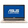 Laptop Asus VivoBook Pro 15 N580VD-FZ812T, 15.6'' FHD, Core i7-7700HQ 2.8GHz, 8GB DDR4, 500GB HDD + 128GB SSD, GeForce GTX 1050 4GB, FingerPrint Reader, Win 10 Home 64bit, Gold