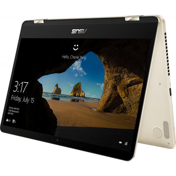 Laptop Asus ZenBook Flip 14 UX461UA-E1014T, 14.0'' FHD Touch, Core i7-8550U 1.8GHz, 8GB DDR4, 256GB SSD, Intel UHD 620, Win 10 Home 64bit, Icicle Gold