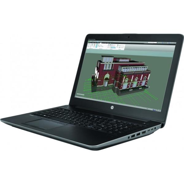 Laptop HP ZBook 15 G4, 15.6'' FHD, Core i5-7300HQ 2.5GHz, 8GB DDR4, 256GB SSD, Quadro M620 2GB, Win 10 Pro 64bit, Negru