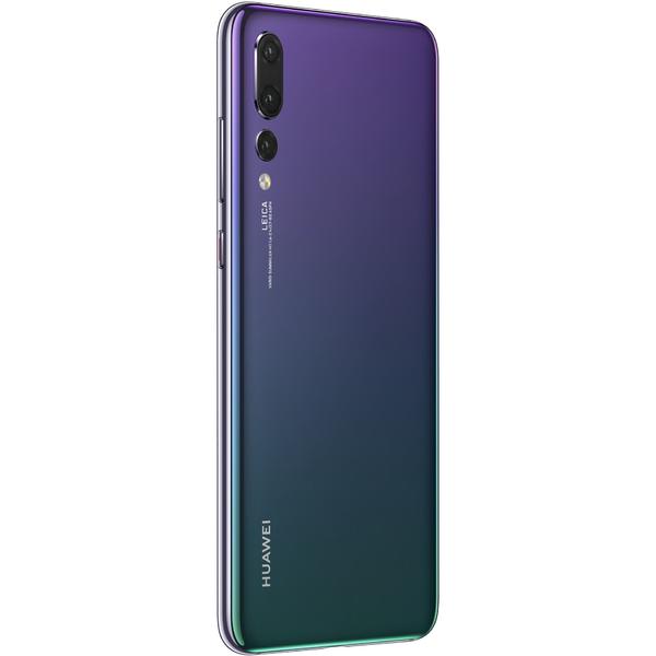 Smartphone Huawei P20 Pro, Dual SIM, 6.1'' OLED Multitouch, Octa Core 2.36GHz + 1.8GHz, 6GB RAM, 128GB, Triple 40MP + 20MP + 8MP, 4G, Twilight