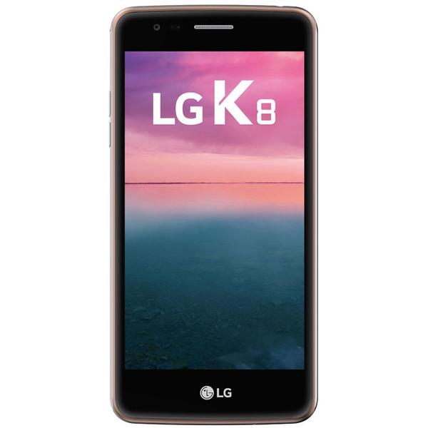 Smartphone LG K8 (2017), Single SIM, 5.0'' IPS LCD Multitouch, Quad Core 1.4GHz, 1.5GB RAM, 16GB, 13MP, 4G, Gold