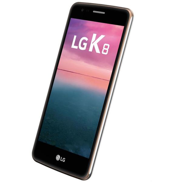 Smartphone LG K8 (2017), Single SIM, 5.0'' IPS LCD Multitouch, Quad Core 1.4GHz, 1.5GB RAM, 16GB, 13MP, 4G, Gold