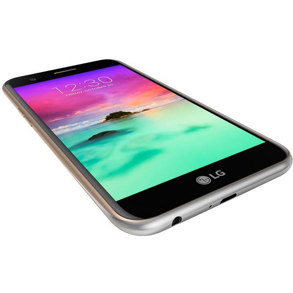 Smartphone LG K10 (2017), Single SIM, 5.3'' IPS LCD Multitouch, Octa Core 1.5GHz, 2GB RAM, 16GB, 13MP, 4G, Gold