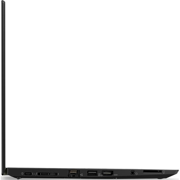 Laptop Lenovo ThinkPad T480s, 14.0" FHD, Core i5-8250U pana la 3.4GHz, 8GB DDR4, 256GB SSD, Intel UHD 620, Fingerprint Reader, Windows 10 Pro, Negru