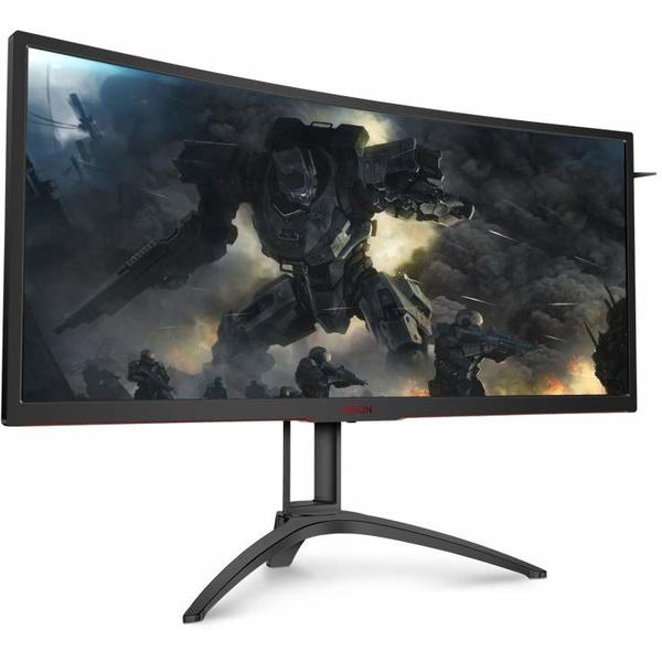 Monitor LED AOC AGON AG322QC4, 35", WQHD, VA, Curbat, 120Hz, G-Sync