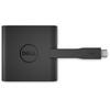 Adaptor Dell DA200 de la USB Type C la HDMI, VGA, Ethernet, USB 3.0