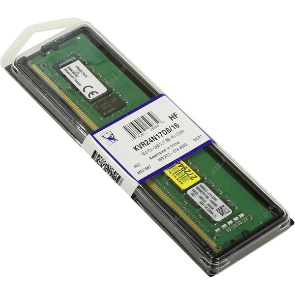 Memorie Kingston ValueRAM 16GB DDR4 2400MHz CL17 1.2v 2Rx8