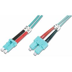 DIGITUS Fiber Optic Patch Cord, LC - SC 1m OM3