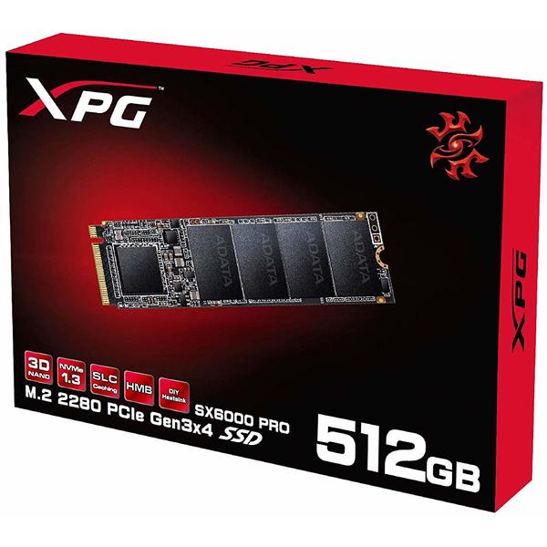 SSD A-DATA SX6000 Pro 512GB PCI Express 3.0 x4 M.2 2280