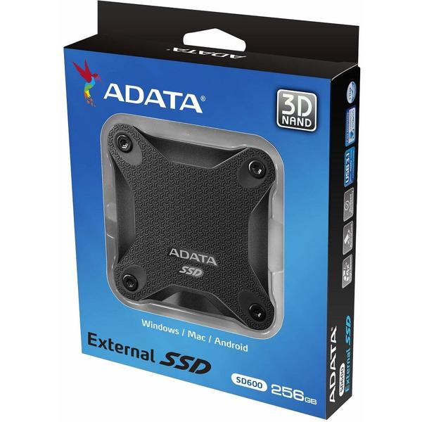 SSD Extern A-DATA SD600 256GB USB 3.1 Black