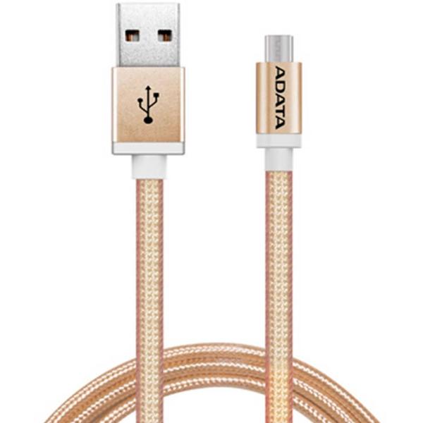 Cablu date A-DATA USB Male la Lightning Male, MFi, 1 m, Gold