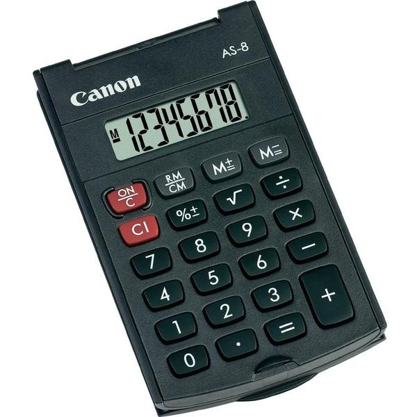 Calculator de birou Canon AS-8, Negru