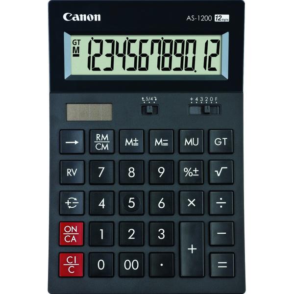 Calculator de birou Canon AS-1200, Negru