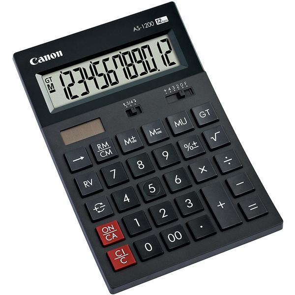 Calculator de birou Canon AS-1200, Negru