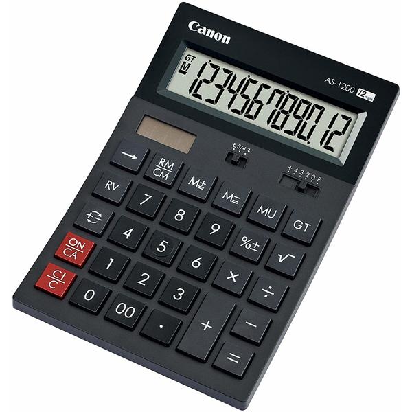 Calculator de birou Canon AS-1200, Negru