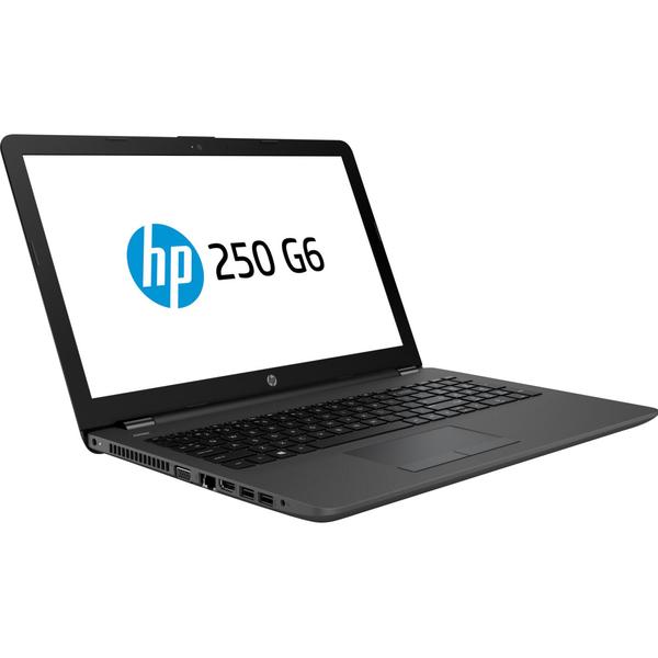 Laptop HP 250 G6, 15.6 inch HD, Intel Core i3-7020U, 8GB DDR4, 256GB SSD, GMA HD 620, FreeDos, Dark Ash Silver