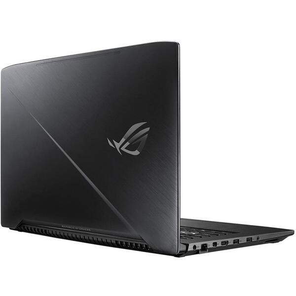 Laptop Asus Gaming 17.3'' ROG GL703GE, 17.3 inch FHD 120Hz, Intel Core i7-8750H, 8GB DDR4, 1TB 7200 RPM + 256GB SSD, GeForce GTX 1050 Ti 4GB, FreeDos, Black