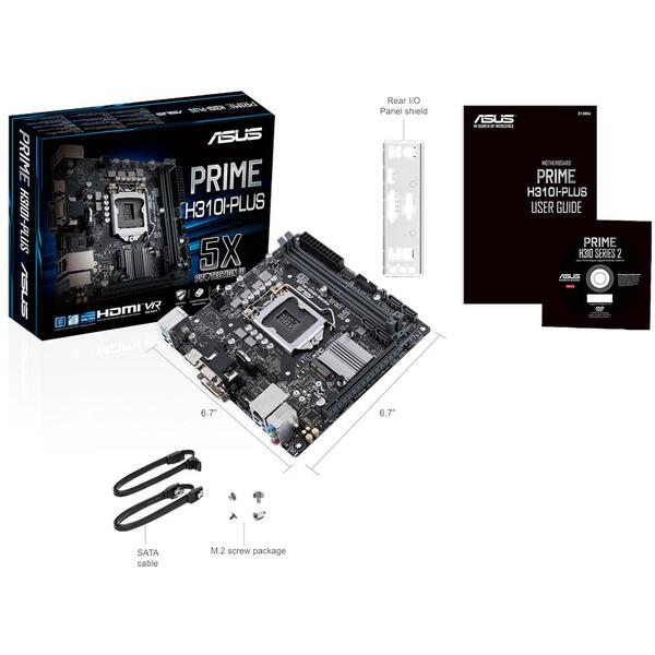 Placa de baza Asus PRIME H310I-PLUS/CSM, Socket 1151 v2