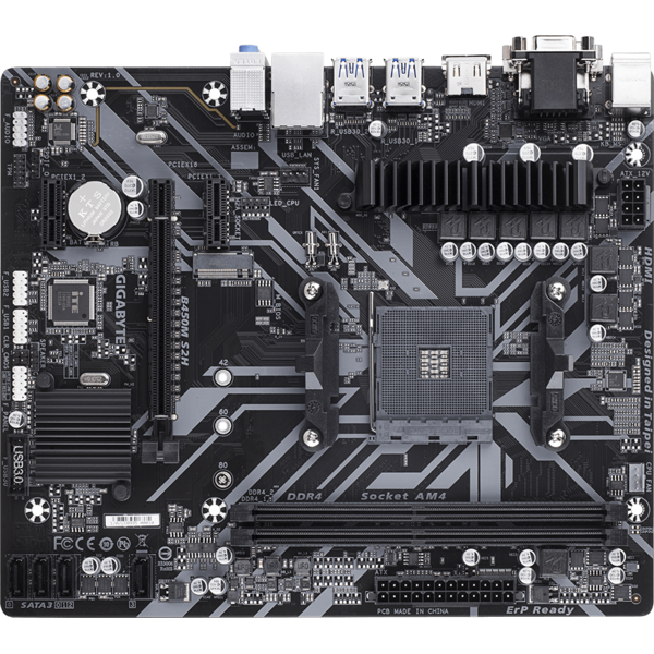 Placa de baza Gigabyte B450M S2H, Socket AM4