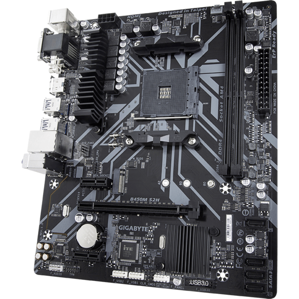 Placa de baza Gigabyte B450M S2H, Socket AM4