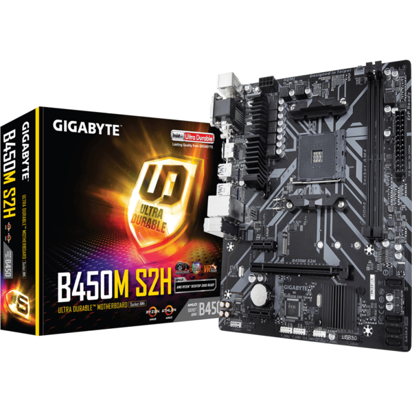 Placa de baza Gigabyte B450M S2H, Socket AM4