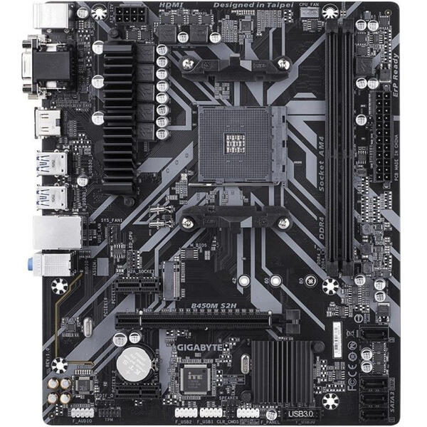 Placa de baza Gigabyte B450M S2H, Socket AM4