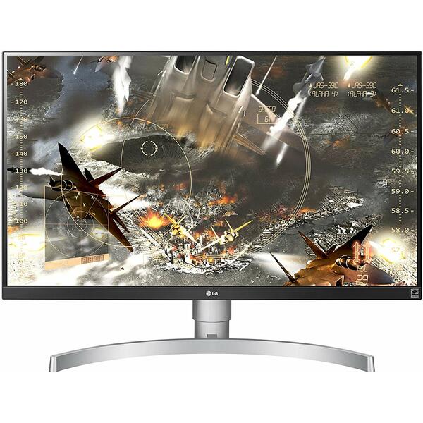 Monitor Gaming LG 27UK650-W, 27 inch 4K HDR 5 ms Silver-White FreeSync