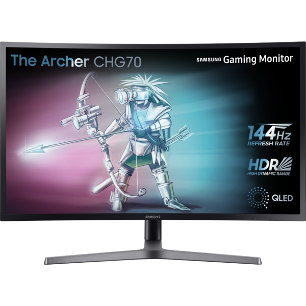 Monitor Gaming Samsung CHG70 Curbat 31.5 inch QHD, 144Hz, 1ms, HDR, Negru