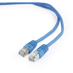 FTP, RJ45, cat. 6, 1m, blue