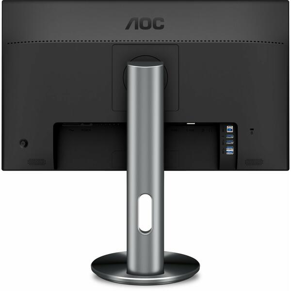 Monitor LED AOC I2490PXQU/BT 23.8 inch Full HD, 4ms, Boxe, Black