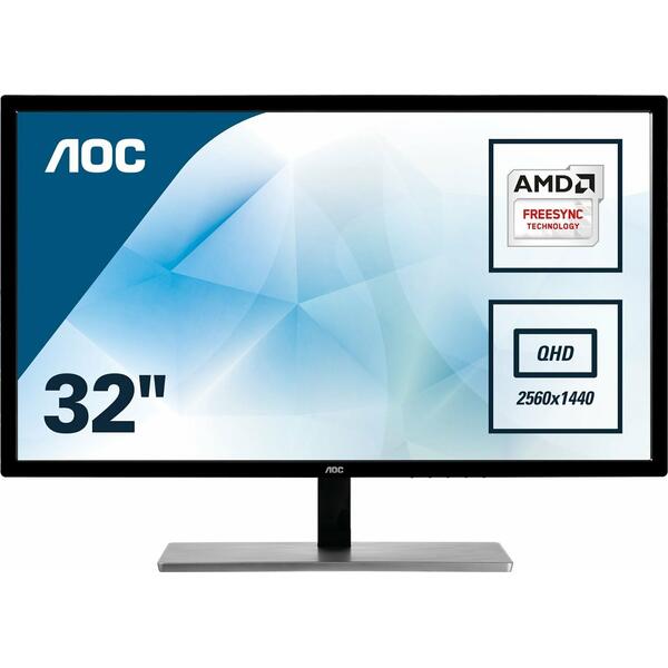 Monitor Gaming AOC Q3279VWFD8 31.5 inch 2K 5ms FreeSync 75Hz  White-Silver