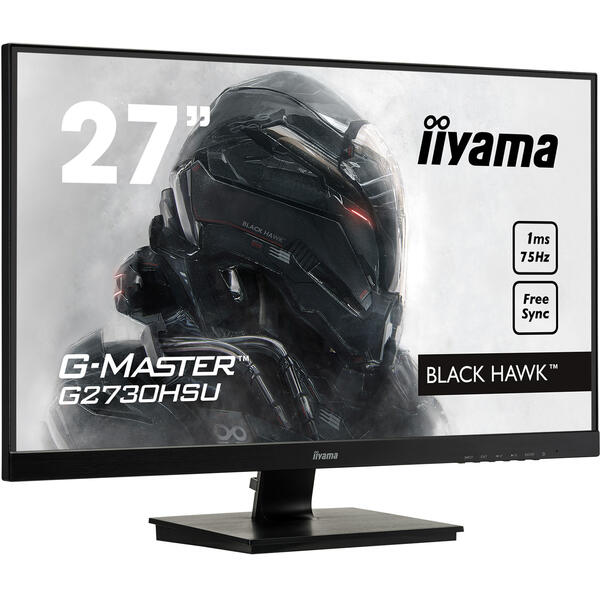 Monitor Gaming IIyama G-Master Black Hawk G2730HSU-B1 27inch Full HD, 1ms FreeSync, Boxe, Negru