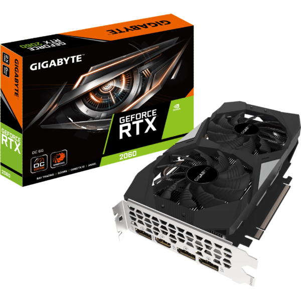 Placa video Gigabyte GeForce RTX 2060 OC rev. 2.0, 6G GDDR6, 192-bit